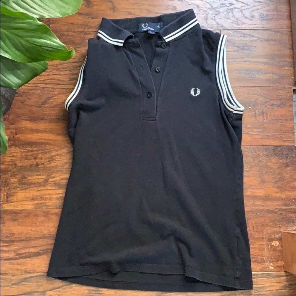 fred perry polo tank